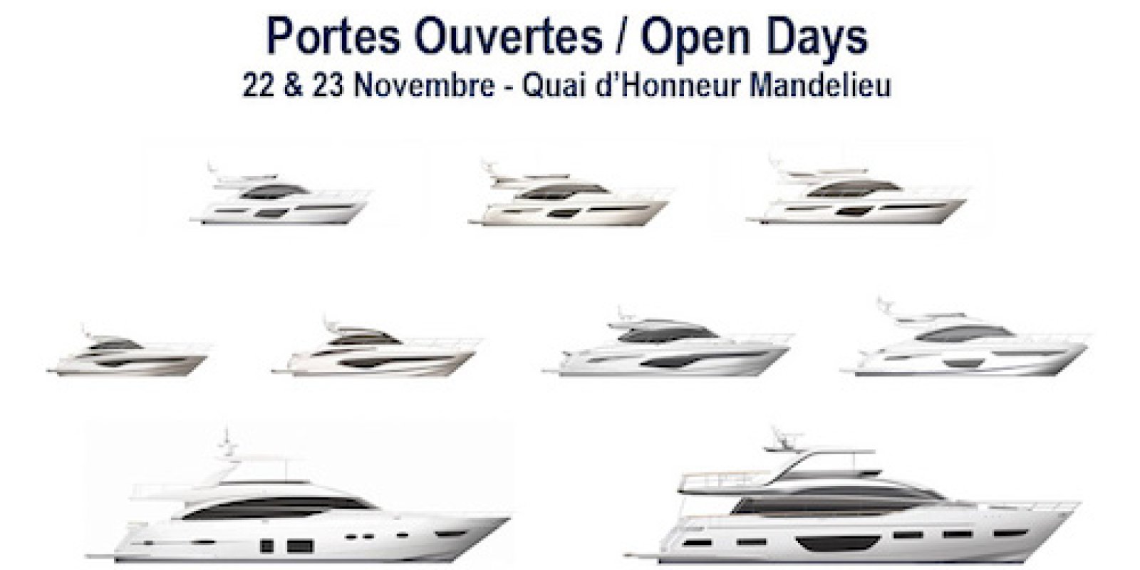 Open Days PRINCESS Yachts France and FJORD Côte d'Azur - 22nd to 24th November