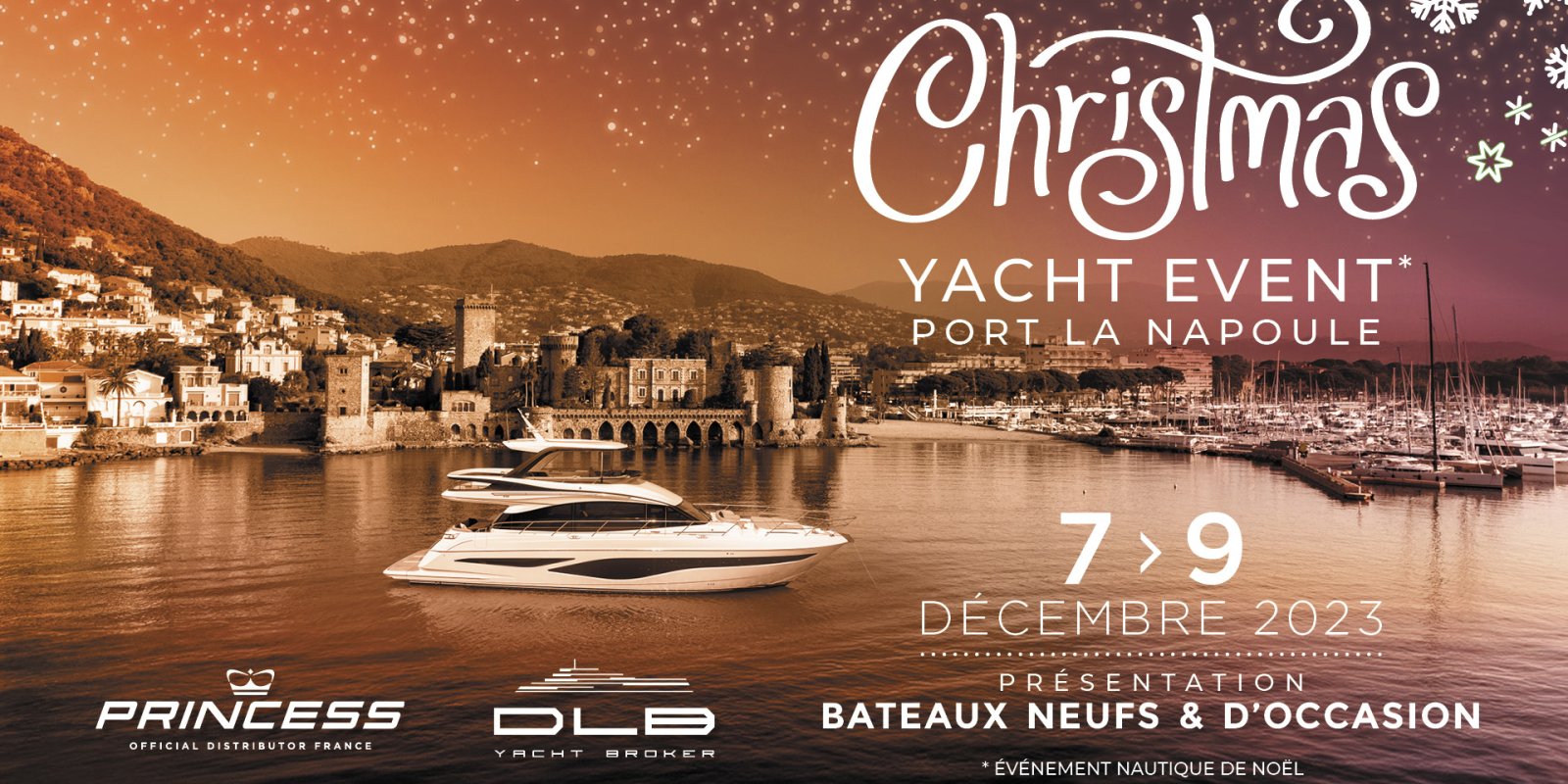Christmas Yacht Event, December 7-9, at Port de La Napoule