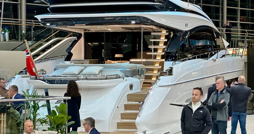 New Princess S72 launched at Dusseldorf Boat show