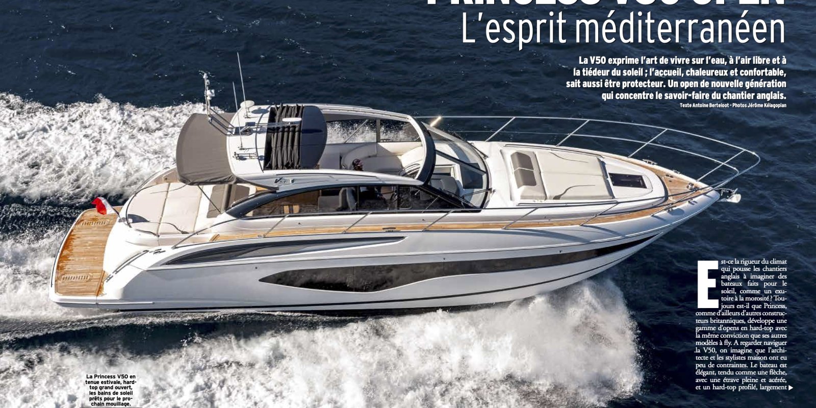 PRINCESS V50 OPEN - L’esprit méditerranéen