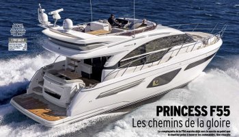 Essais Princess F55 par Neptune yachting Moteur